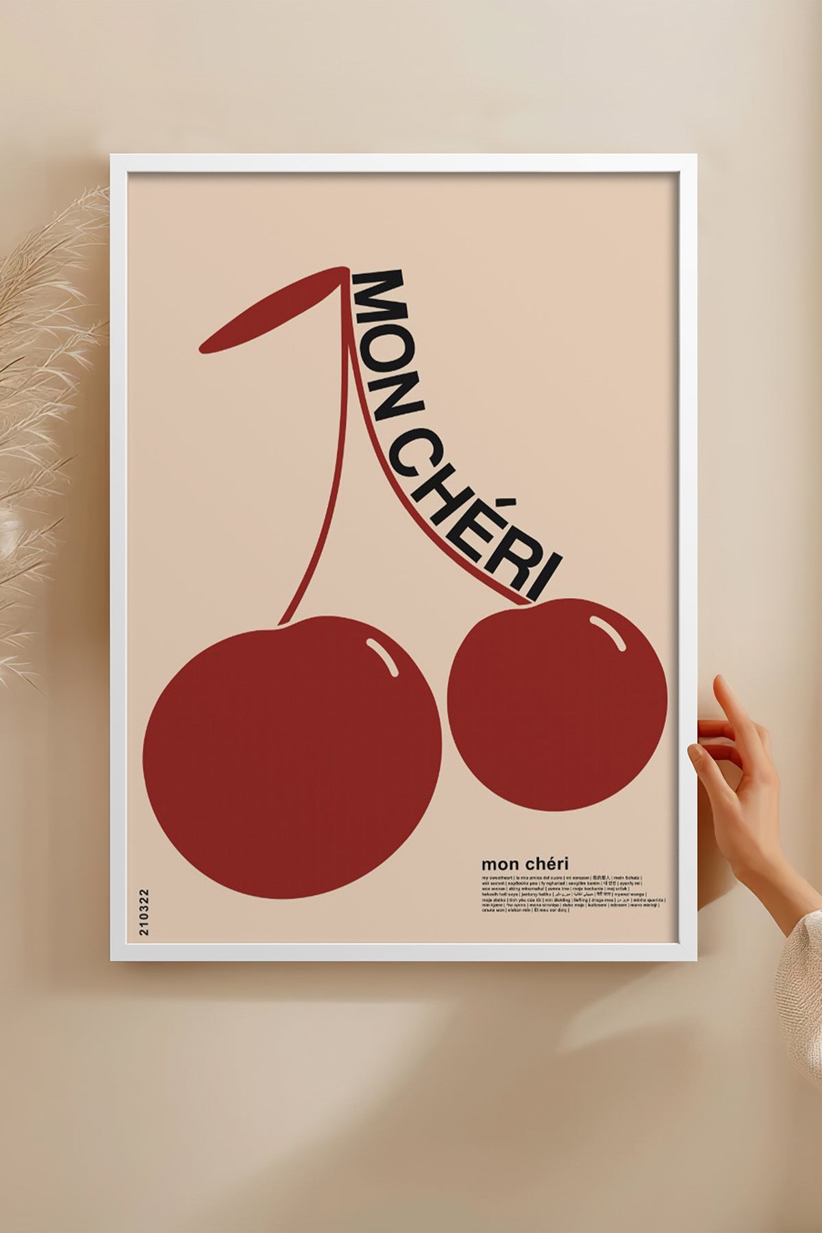 HOMEPACK Ahşap Çerçeveli Tablo Çerçeveli Poster Sanatsal Modern Duvar Dekoru BEK-8260