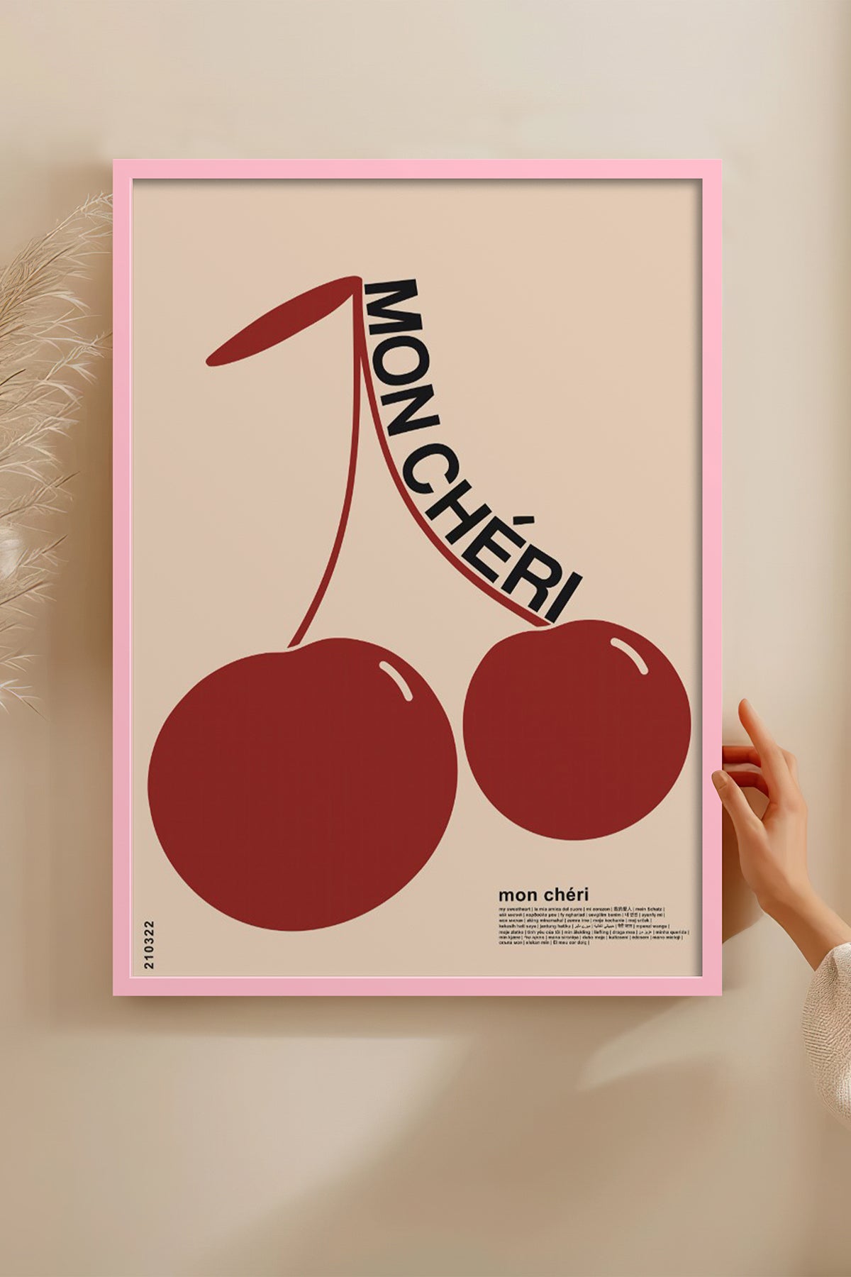 HOMEPACK Ahşap Çerçeveli Tablo Çerçeveli Poster Sanatsal Modern Duvar Dekoru BEK-8260