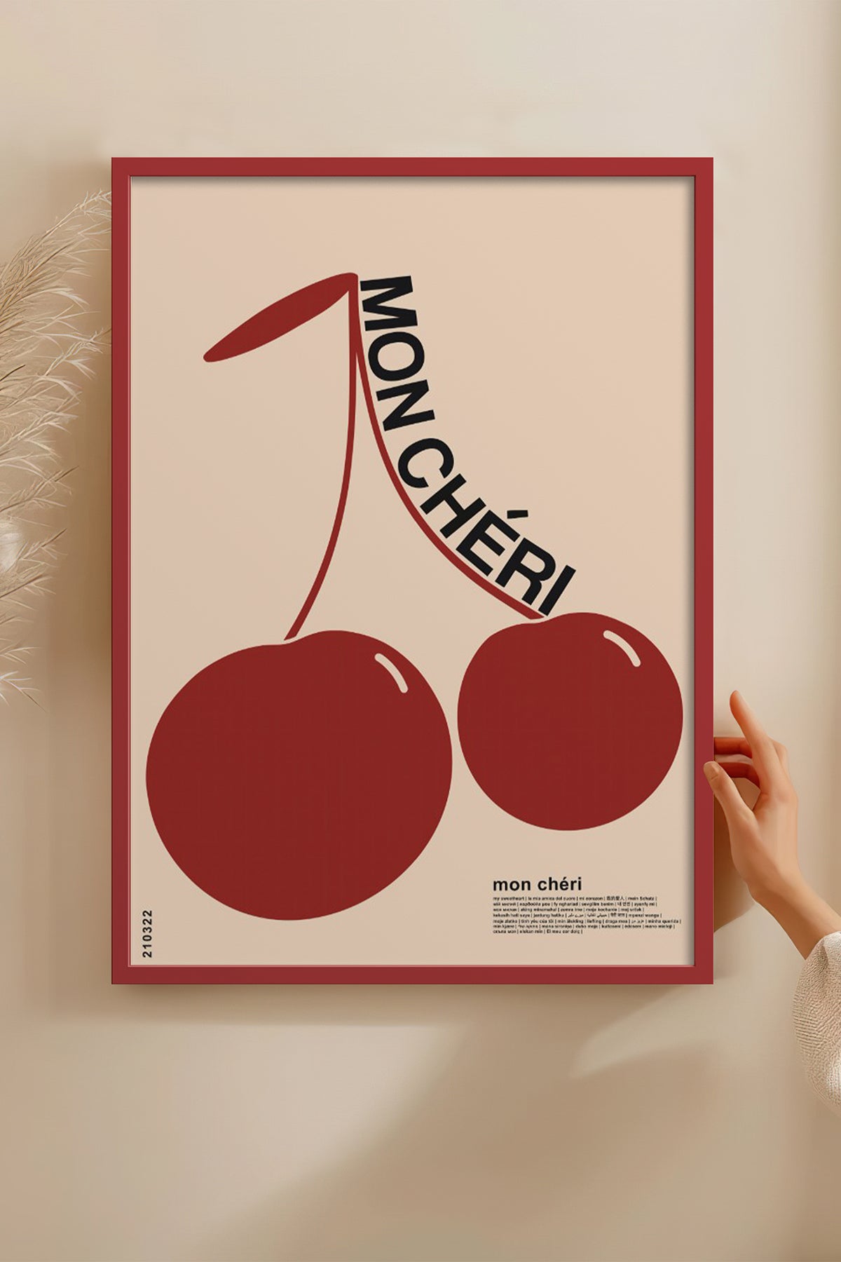 HOMEPACK Ahşap Çerçeveli Tablo Çerçeveli Poster Sanatsal Modern Duvar Dekoru BEK-8260