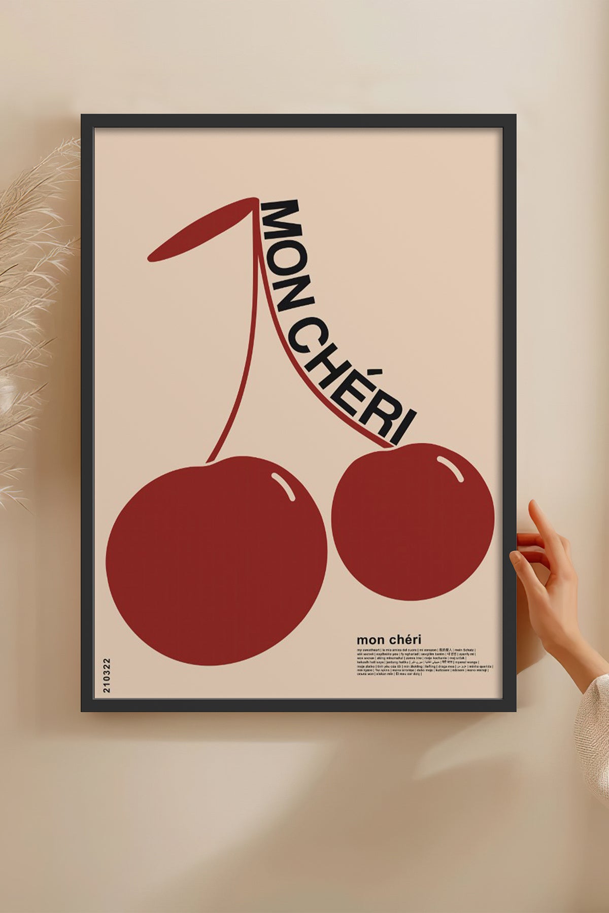 HOMEPACK Ahşap Çerçeveli Tablo Çerçeveli Poster Sanatsal Modern Duvar Dekoru BEK-8260
