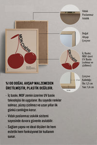 HOMEPACK Ahşap Çerçeveli Tablo Çerçeveli Poster Sanatsal Modern Duvar Dekoru BEK-8260