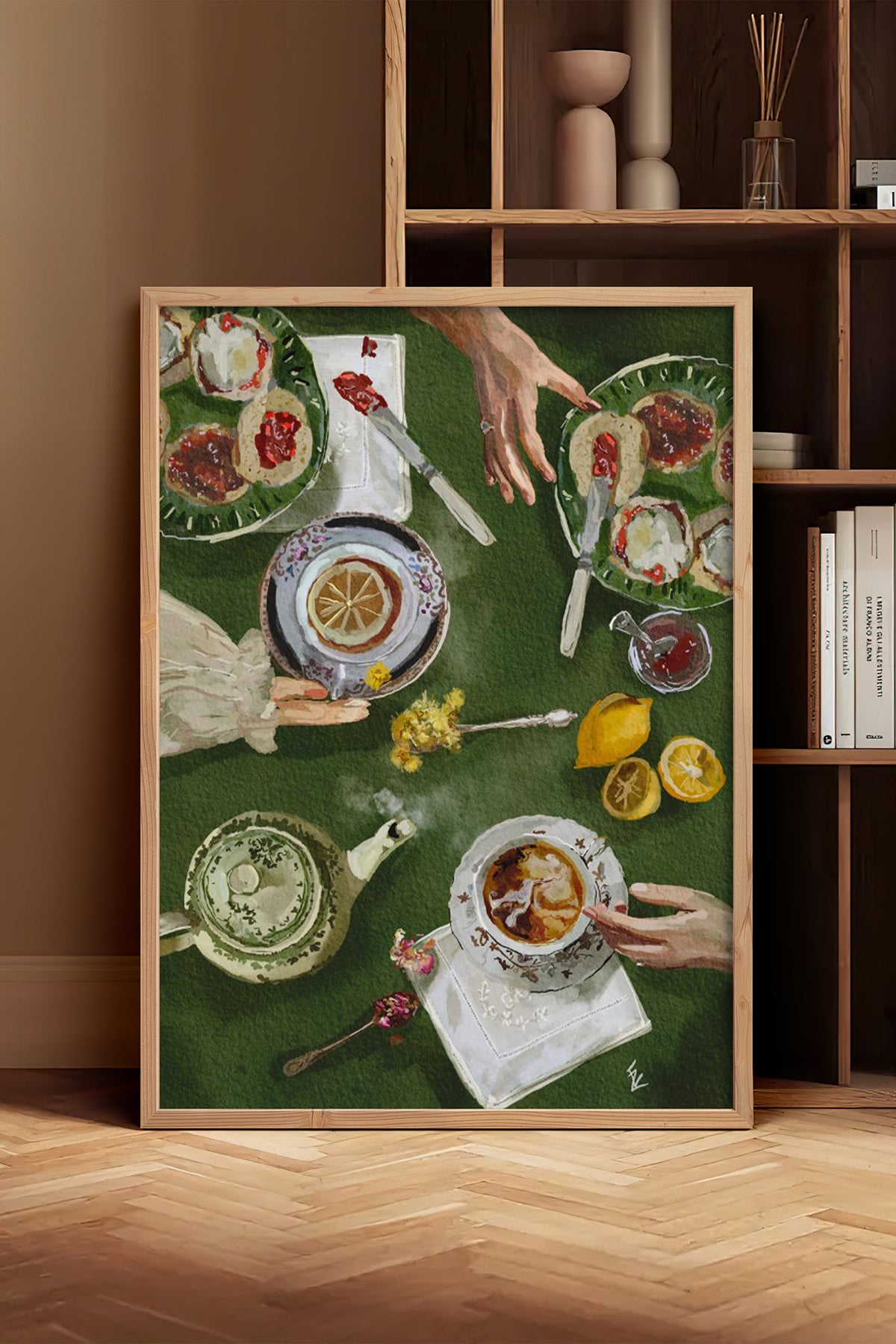 HOMEPACK Ahşap Çerçeveli Tablo Çerçeveli Poster Sanatsal Modern Duvar Dekoru BEK-8261