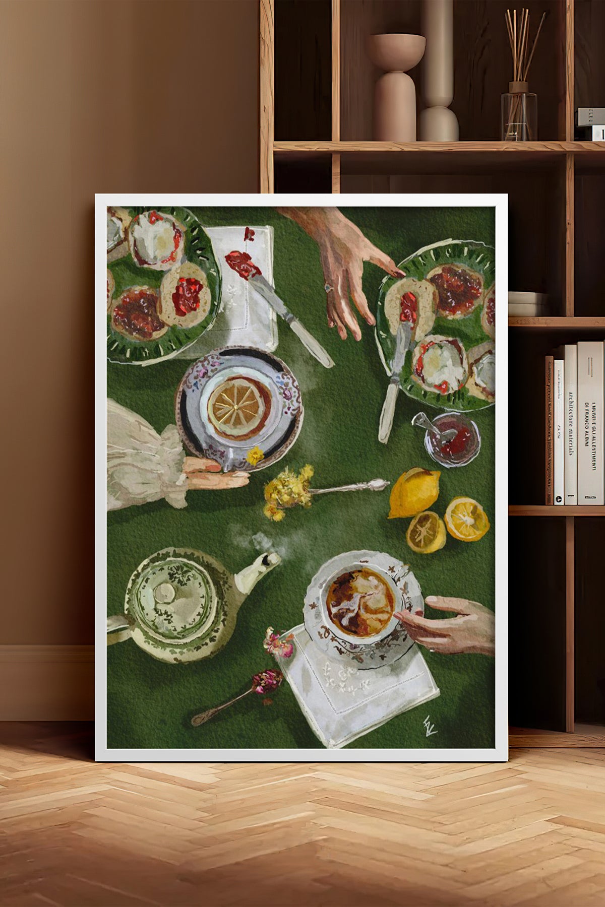HOMEPACK Ahşap Çerçeveli Tablo Çerçeveli Poster Sanatsal Modern Duvar Dekoru BEK-8261