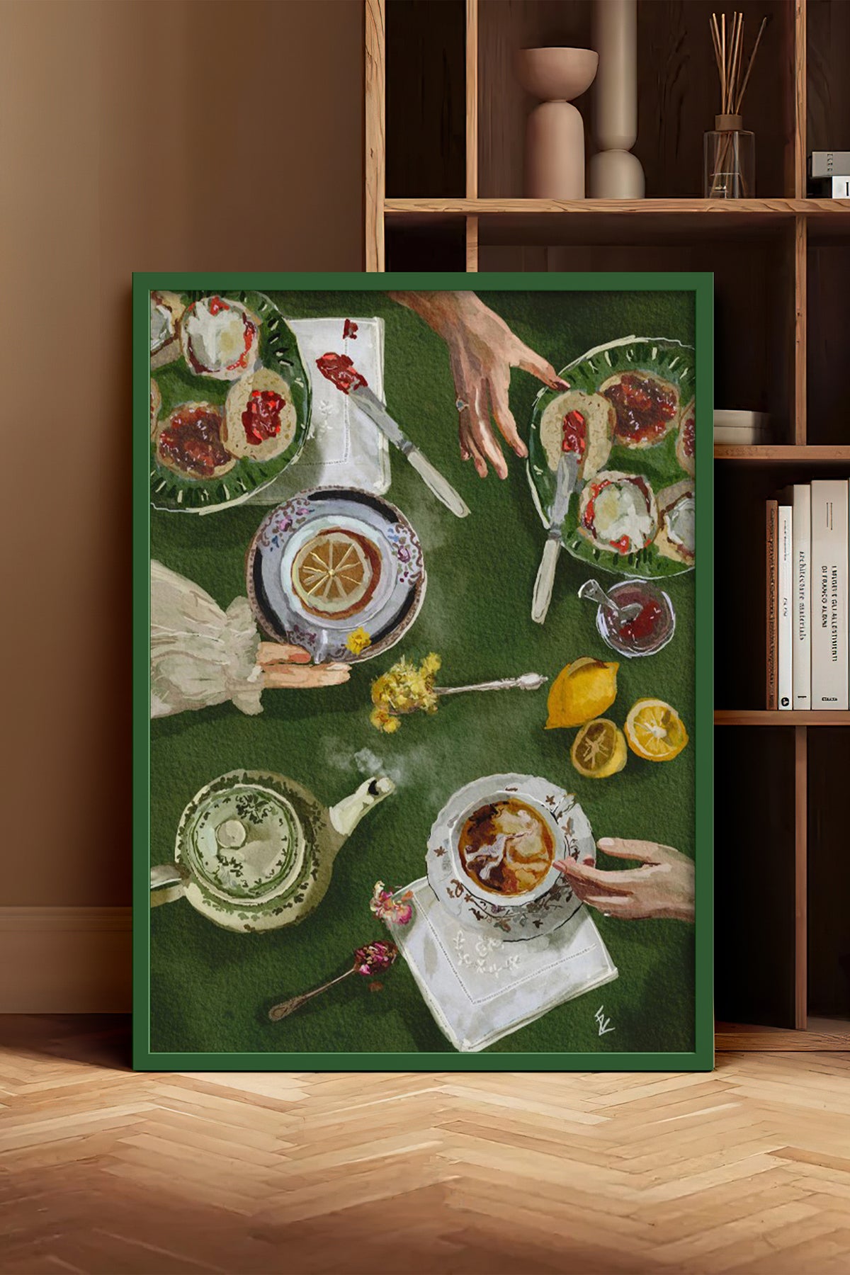 HOMEPACK Ahşap Çerçeveli Tablo Çerçeveli Poster Sanatsal Modern Duvar Dekoru BEK-8261