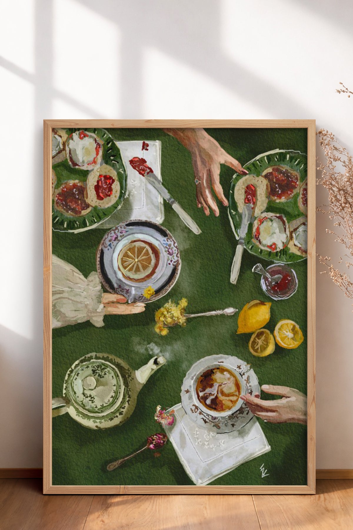 HOMEPACK Ahşap Çerçeveli Tablo Çerçeveli Poster Sanatsal Modern Duvar Dekoru BEK-8261