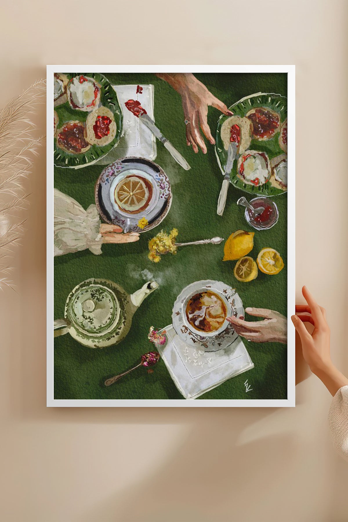 HOMEPACK Ahşap Çerçeveli Tablo Çerçeveli Poster Sanatsal Modern Duvar Dekoru BEK-8261