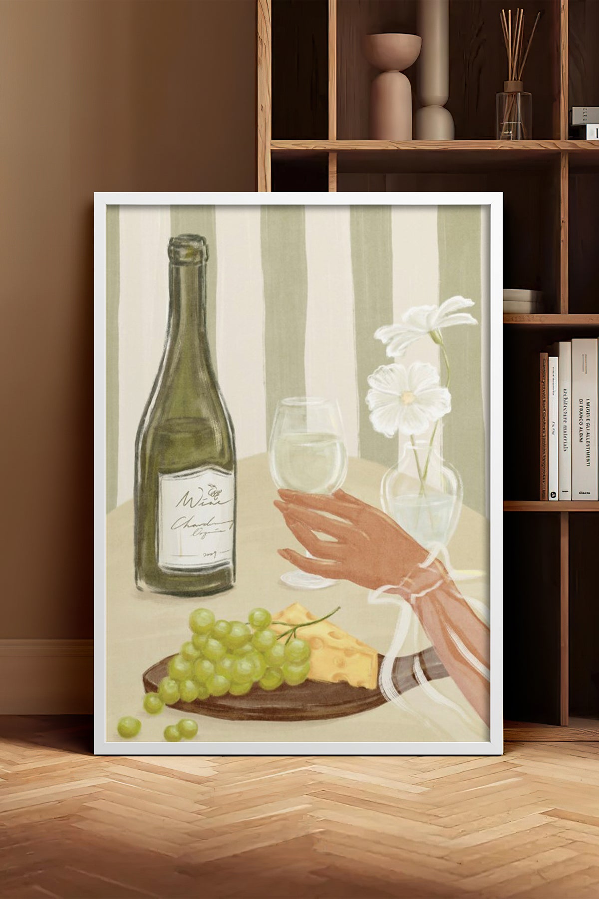 HOMEPACK Ahşap Çerçeveli Tablo Çerçeveli Poster Sanatsal Modern Duvar Dekoru BEK-8262
