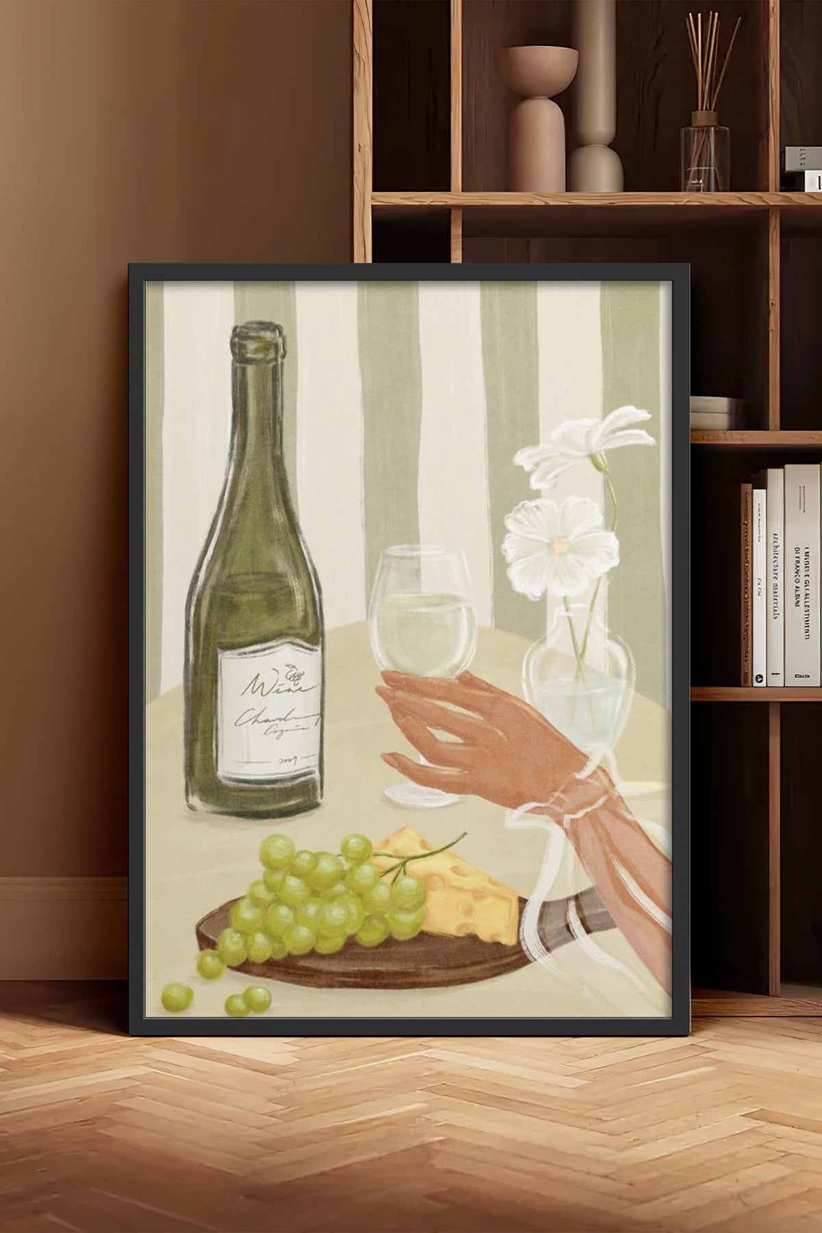 HOMEPACK Ahşap Çerçeveli Tablo Çerçeveli Poster Sanatsal Modern Duvar Dekoru BEK-8262