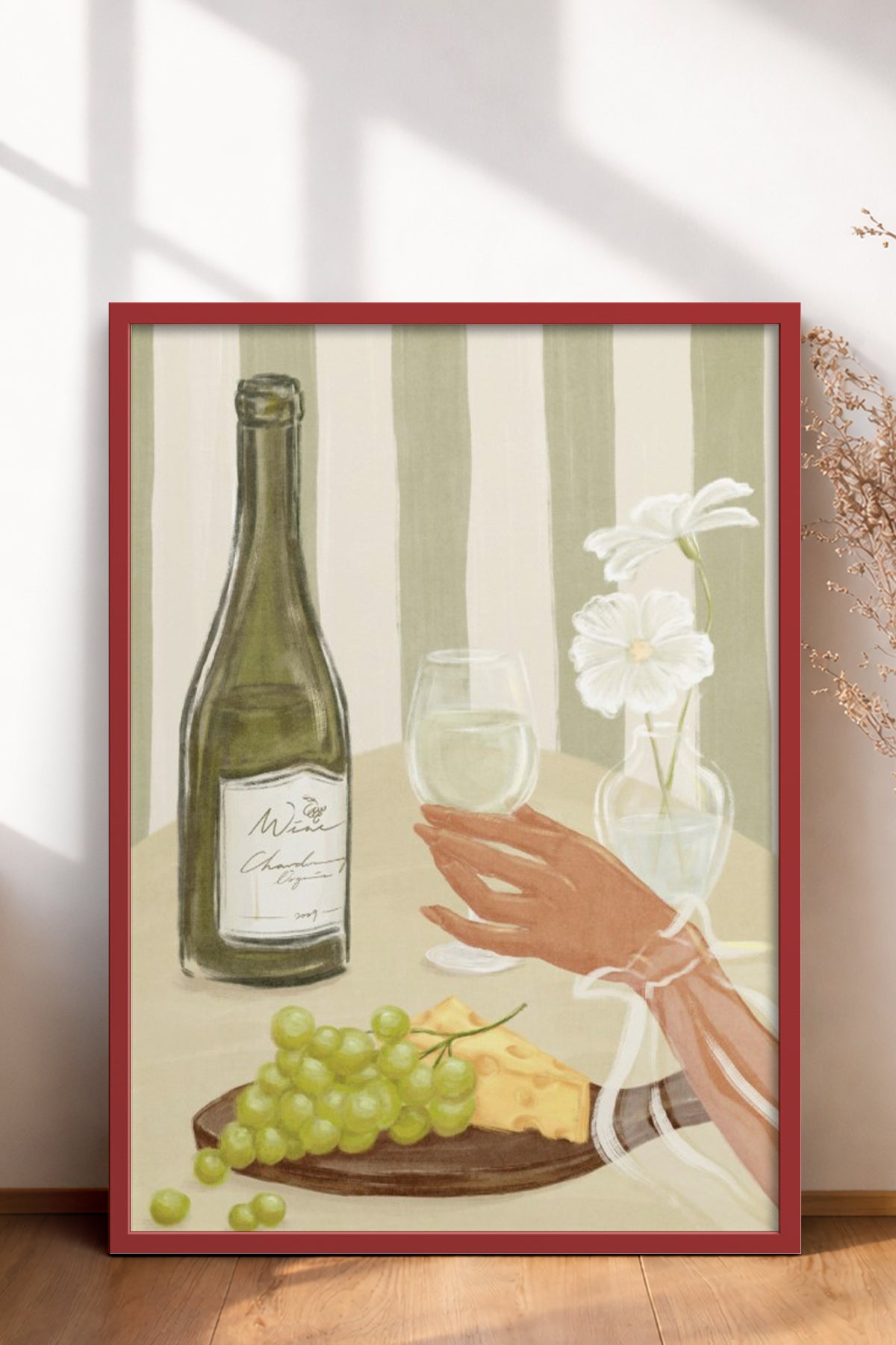 HOMEPACK Ahşap Çerçeveli Tablo Çerçeveli Poster Sanatsal Modern Duvar Dekoru BEK-8262