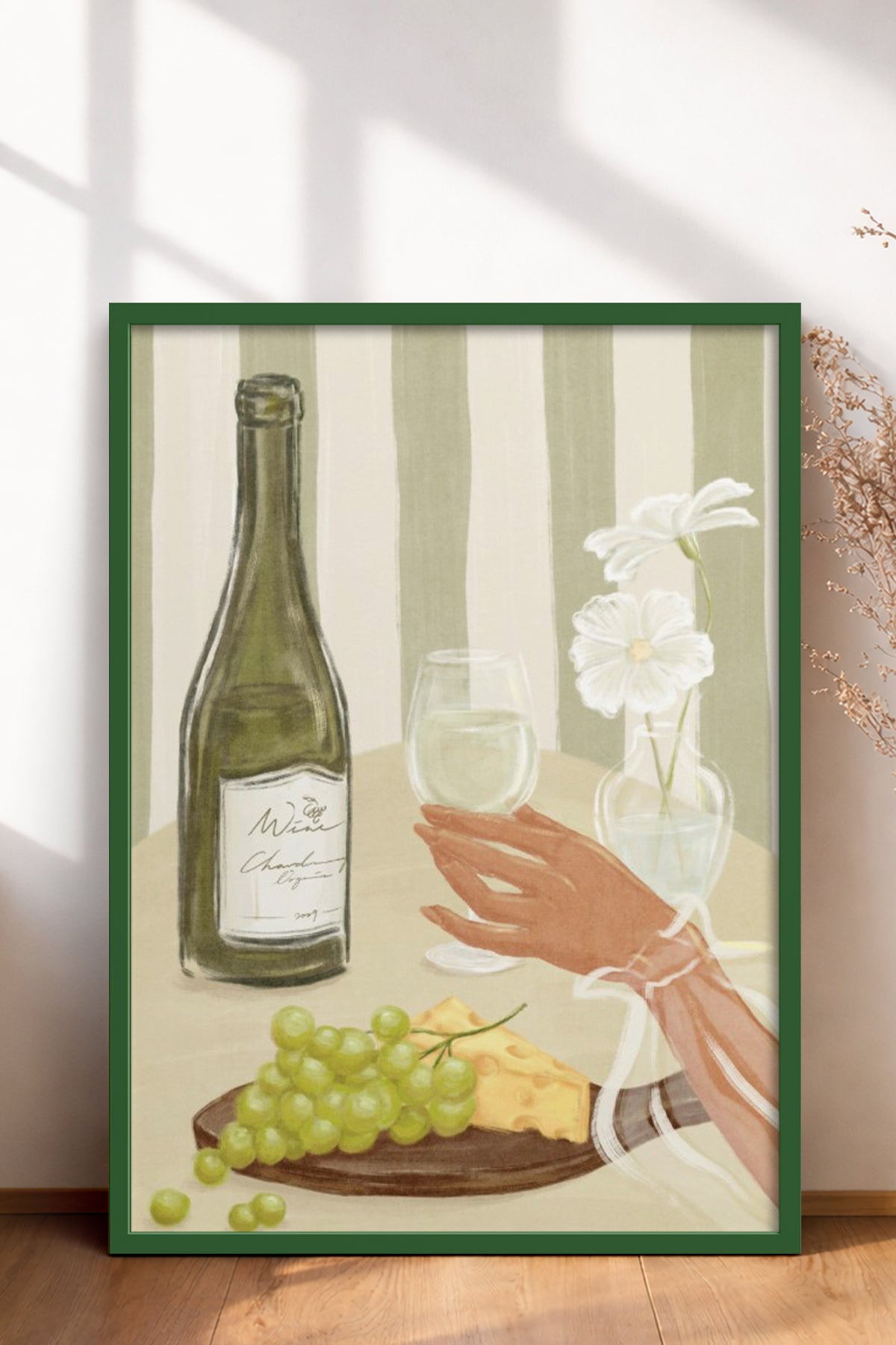 HOMEPACK Ahşap Çerçeveli Tablo Çerçeveli Poster Sanatsal Modern Duvar Dekoru BEK-8262