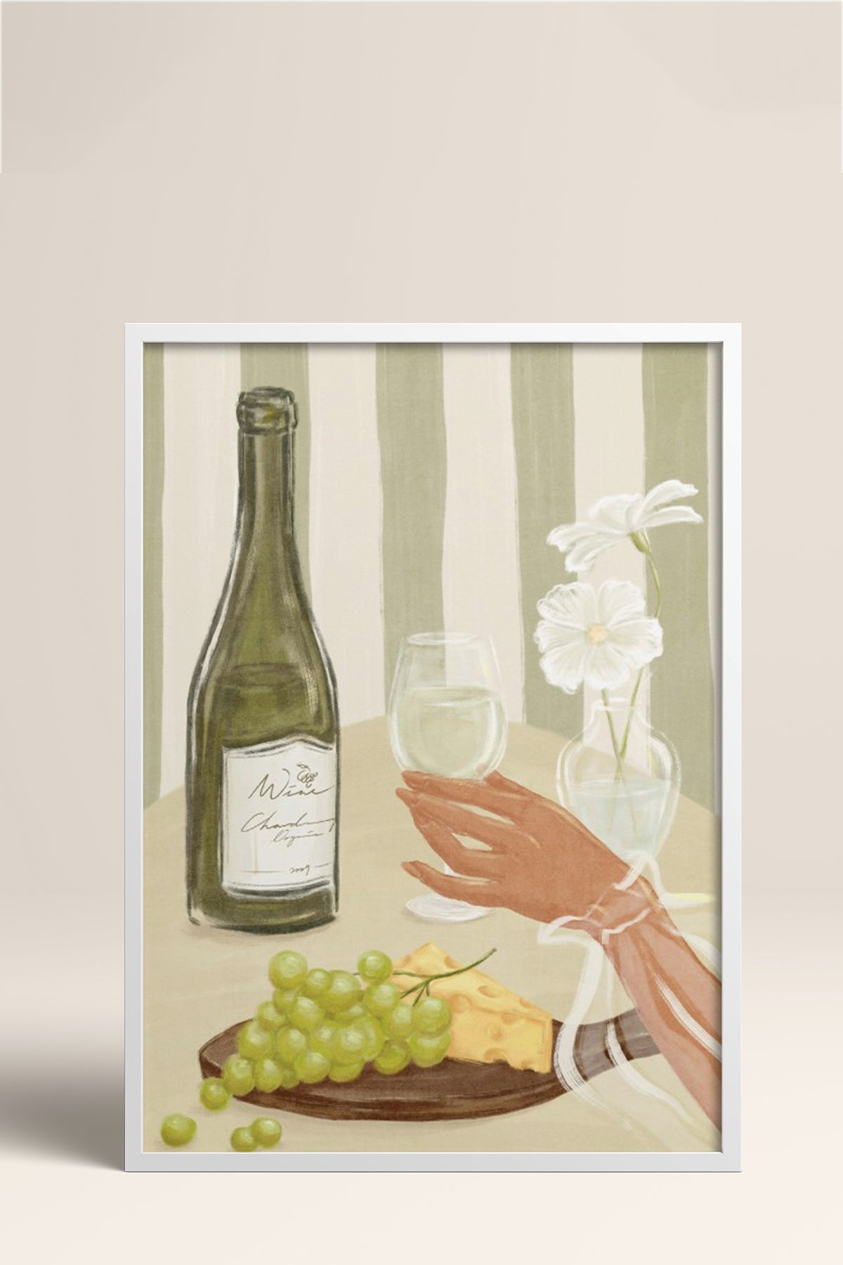 HOMEPACK Ahşap Çerçeveli Tablo Çerçeveli Poster Sanatsal Modern Duvar Dekoru BEK-8262