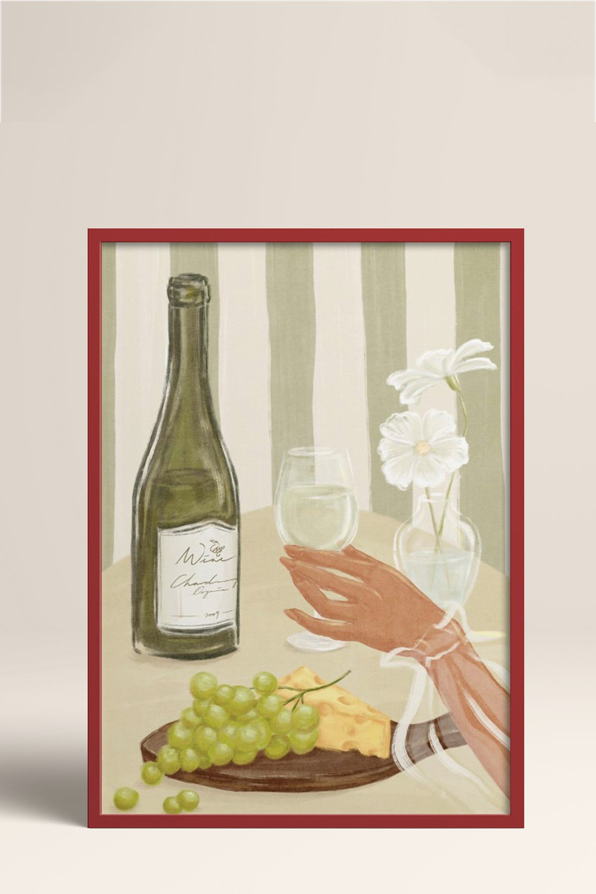 HOMEPACK Ahşap Çerçeveli Tablo Çerçeveli Poster Sanatsal Modern Duvar Dekoru BEK-8262