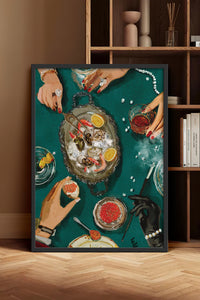 HOMEPACK Ahşap Çerçeveli Tablo Çerçeveli Poster Sanatsal Modern Duvar Dekoru BEK-8263