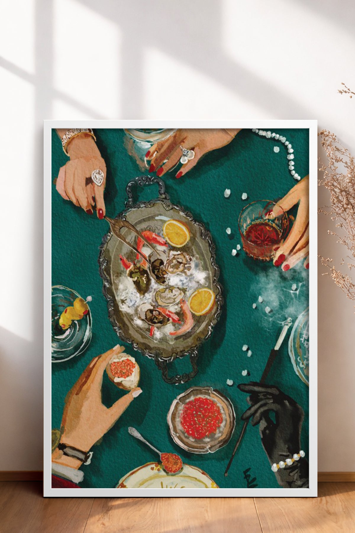 HOMEPACK Ahşap Çerçeveli Tablo Çerçeveli Poster Sanatsal Modern Duvar Dekoru BEK-8263