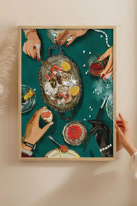 HOMEPACK Ahşap Çerçeveli Tablo Çerçeveli Poster Sanatsal Modern Duvar Dekoru BEK-8263