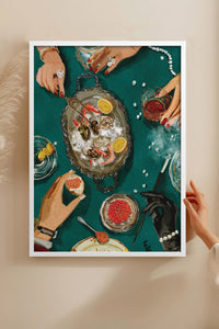 HOMEPACK Ahşap Çerçeveli Tablo Çerçeveli Poster Sanatsal Modern Duvar Dekoru BEK-8263