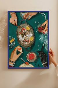 HOMEPACK Ahşap Çerçeveli Tablo Çerçeveli Poster Sanatsal Modern Duvar Dekoru BEK-8263