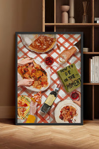 HOMEPACK Ahşap Çerçeveli Tablo Çerçeveli Poster Sanatsal Modern Duvar Dekoru BEK-8264