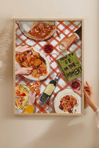HOMEPACK Ahşap Çerçeveli Tablo Çerçeveli Poster Sanatsal Modern Duvar Dekoru BEK-8264