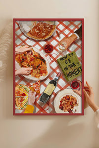 HOMEPACK Ahşap Çerçeveli Tablo Çerçeveli Poster Sanatsal Modern Duvar Dekoru BEK-8264
