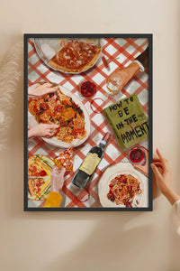 HOMEPACK Ahşap Çerçeveli Tablo Çerçeveli Poster Sanatsal Modern Duvar Dekoru BEK-8264