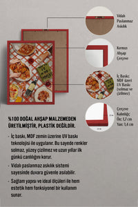 HOMEPACK Ahşap Çerçeveli Tablo Çerçeveli Poster Sanatsal Modern Duvar Dekoru BEK-8264
