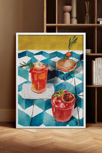 HOMEPACK Ahşap Çerçeveli Tablo Çerçeveli Poster Sanatsal Modern Duvar Dekoru BEK-8265