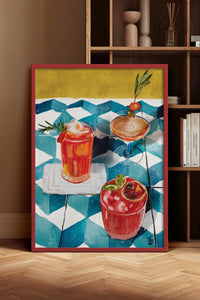 HOMEPACK Ahşap Çerçeveli Tablo Çerçeveli Poster Sanatsal Modern Duvar Dekoru BEK-8265