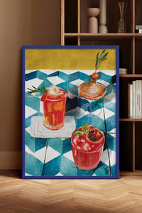 HOMEPACK Ahşap Çerçeveli Tablo Çerçeveli Poster Sanatsal Modern Duvar Dekoru BEK-8265