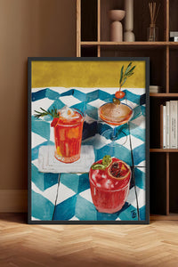 HOMEPACK Ahşap Çerçeveli Tablo Çerçeveli Poster Sanatsal Modern Duvar Dekoru BEK-8265
