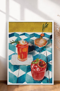 HOMEPACK Ahşap Çerçeveli Tablo Çerçeveli Poster Sanatsal Modern Duvar Dekoru BEK-8265