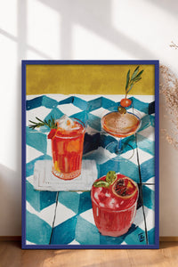 HOMEPACK Ahşap Çerçeveli Tablo Çerçeveli Poster Sanatsal Modern Duvar Dekoru BEK-8265