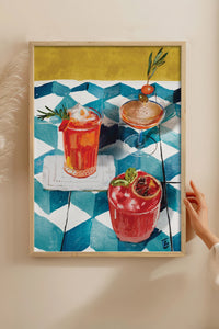 HOMEPACK Ahşap Çerçeveli Tablo Çerçeveli Poster Sanatsal Modern Duvar Dekoru BEK-8265