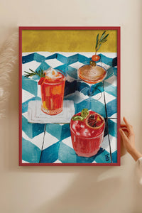 HOMEPACK Ahşap Çerçeveli Tablo Çerçeveli Poster Sanatsal Modern Duvar Dekoru BEK-8265