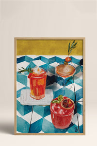 HOMEPACK Ahşap Çerçeveli Tablo Çerçeveli Poster Sanatsal Modern Duvar Dekoru BEK-8265