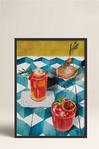 HOMEPACK Ahşap Çerçeveli Tablo Çerçeveli Poster Sanatsal Modern Duvar Dekoru BEK-8265