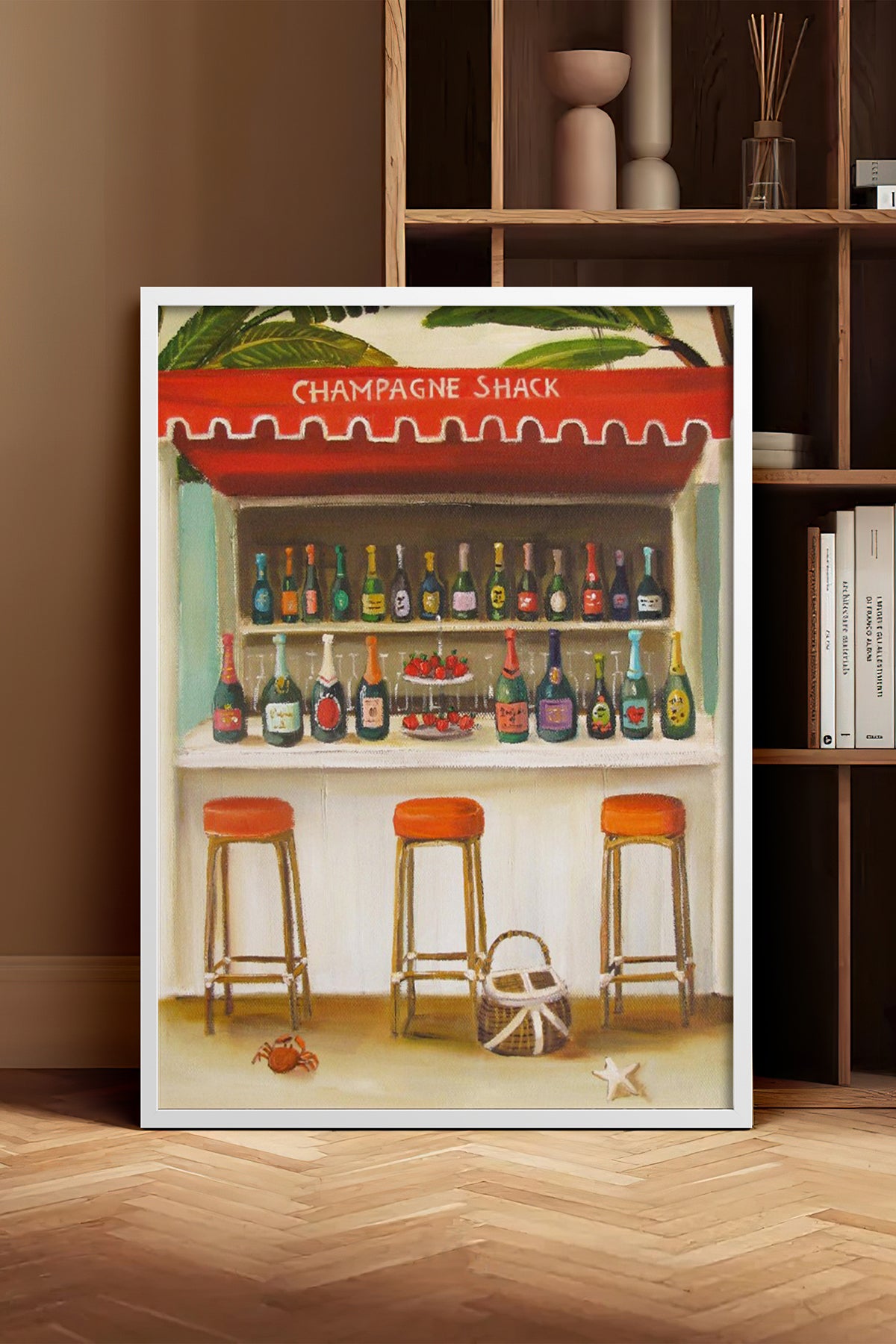 HOMEPACK Ahşap Çerçeveli Tablo Çerçeveli Poster Sanatsal Modern Duvar Dekoru BEK-8266