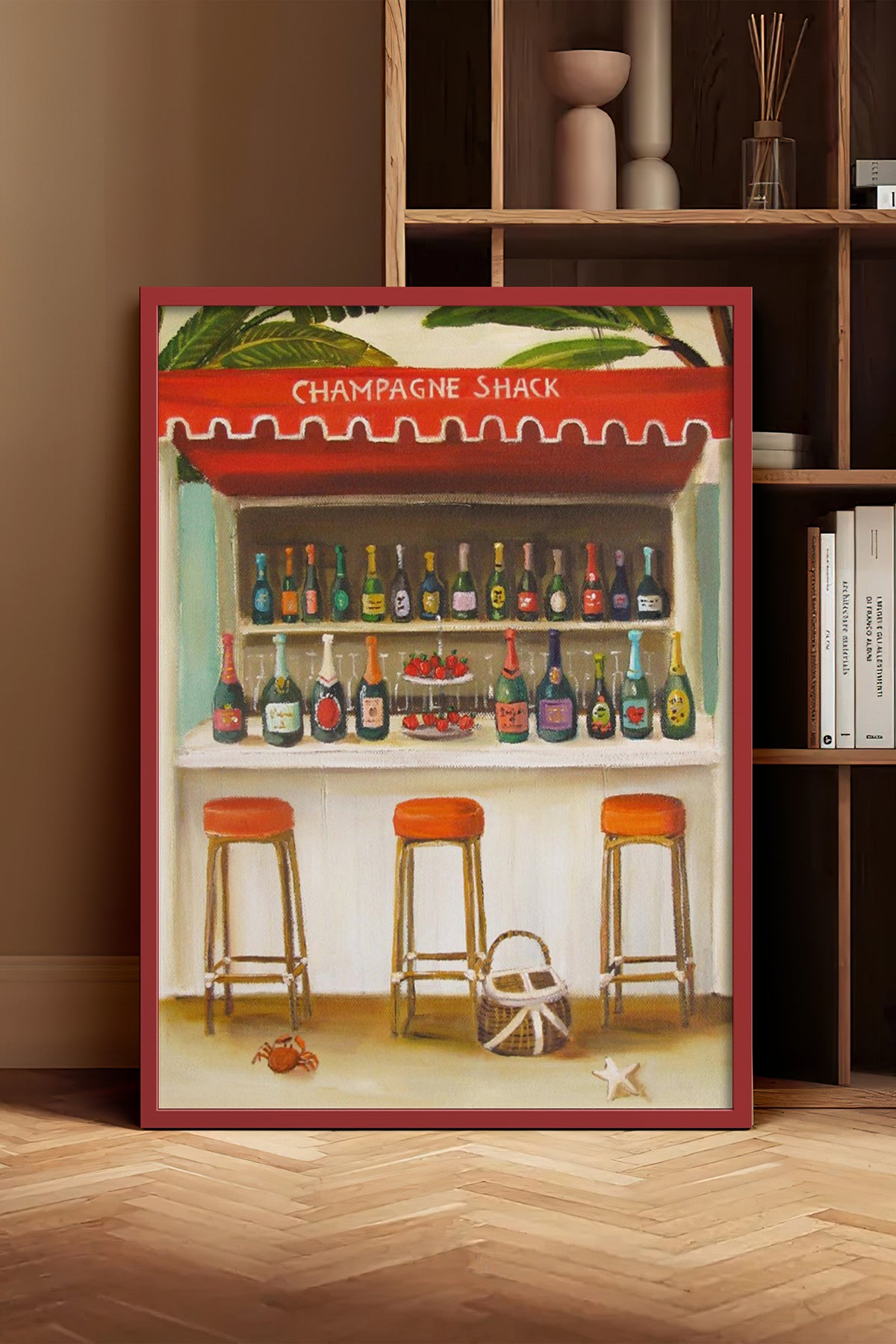 HOMEPACK Ahşap Çerçeveli Tablo Çerçeveli Poster Sanatsal Modern Duvar Dekoru BEK-8266
