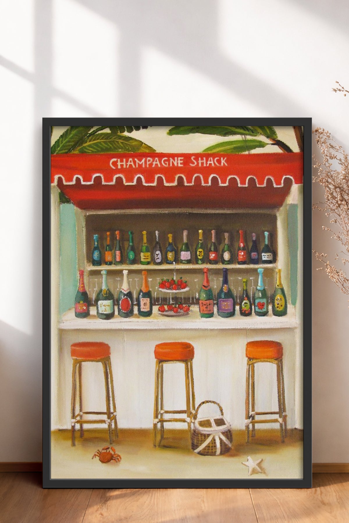 HOMEPACK Ahşap Çerçeveli Tablo Çerçeveli Poster Sanatsal Modern Duvar Dekoru BEK-8266
