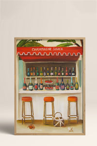 HOMEPACK Ahşap Çerçeveli Tablo Çerçeveli Poster Sanatsal Modern Duvar Dekoru BEK-8266