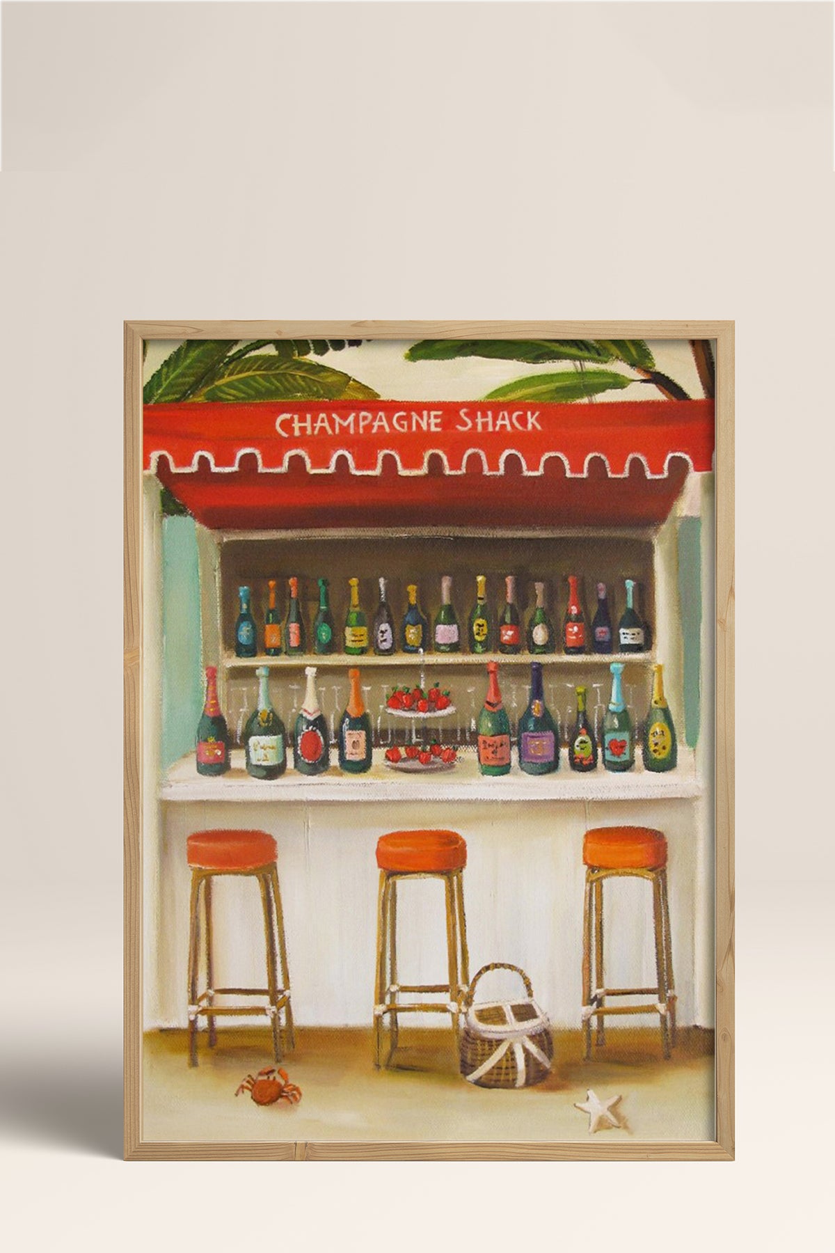HOMEPACK Ahşap Çerçeveli Tablo Çerçeveli Poster Sanatsal Modern Duvar Dekoru BEK-8266