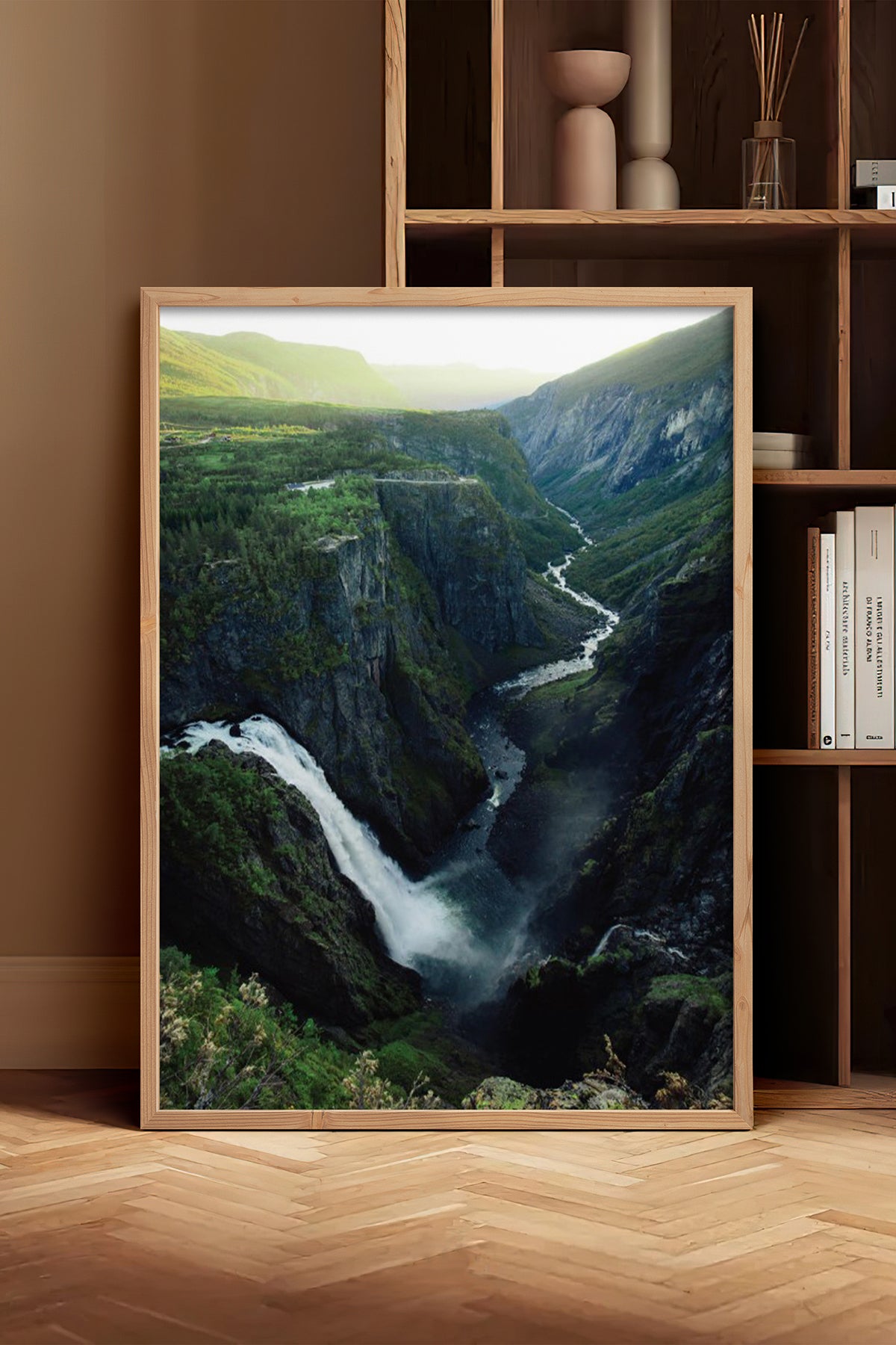 HOMEPACK Ahşap Çerçeveli Tablo Çerçeveli Poster Sanatsal Modern Duvar Dekoru BEK-8267