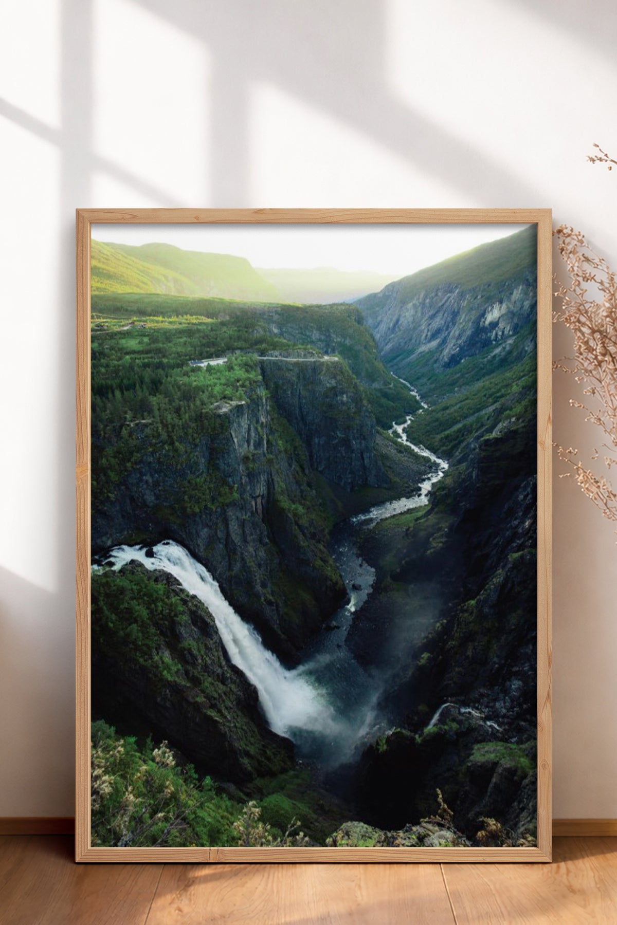 HOMEPACK Ahşap Çerçeveli Tablo Çerçeveli Poster Sanatsal Modern Duvar Dekoru BEK-8267