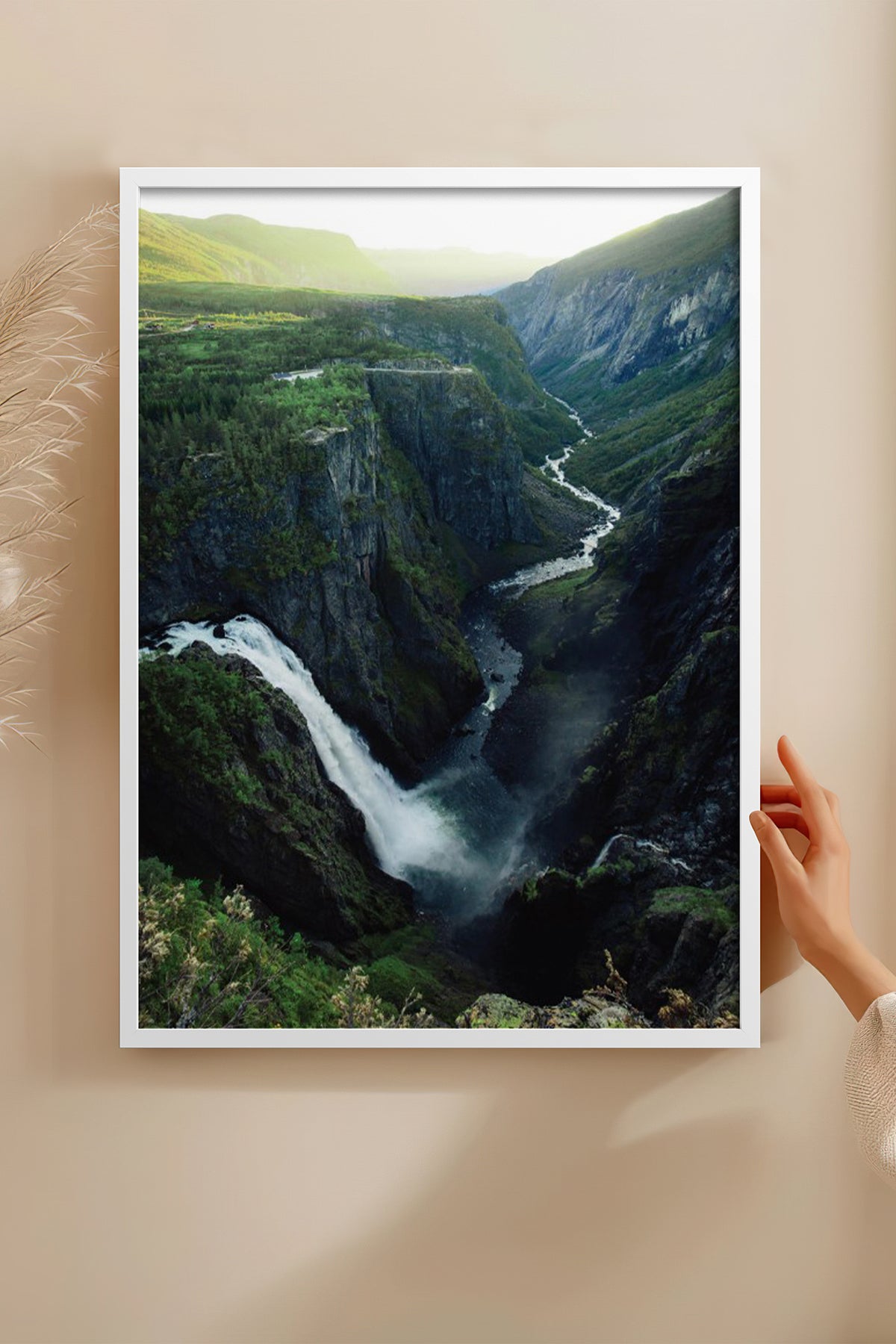 HOMEPACK Ahşap Çerçeveli Tablo Çerçeveli Poster Sanatsal Modern Duvar Dekoru BEK-8267