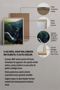 HOMEPACK Ahşap Çerçeveli Tablo Çerçeveli Poster Sanatsal Modern Duvar Dekoru BEK-8267