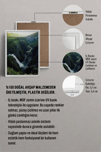 HOMEPACK Ahşap Çerçeveli Tablo Çerçeveli Poster Sanatsal Modern Duvar Dekoru BEK-8267