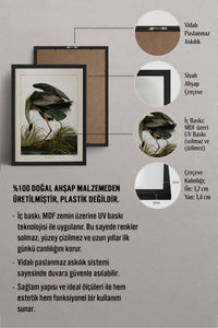 HOMEPACK Ahşap Çerçeveli Tablo Çerçeveli Poster Sanatsal Modern Duvar Dekoru BEK-8269