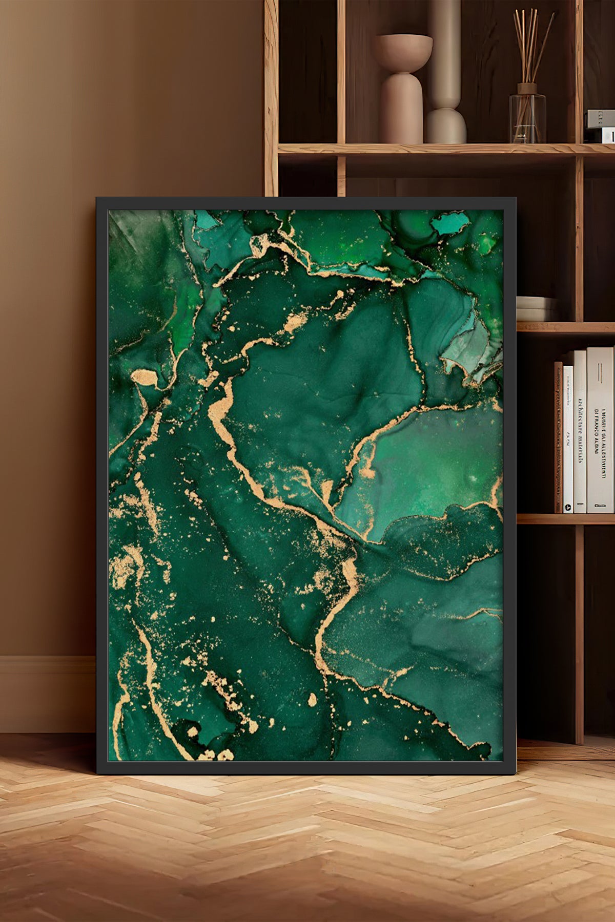 HOMEPACK Ahşap Çerçeveli Tablo Çerçeveli Poster Sanatsal Modern Duvar Dekoru BEK-8270
