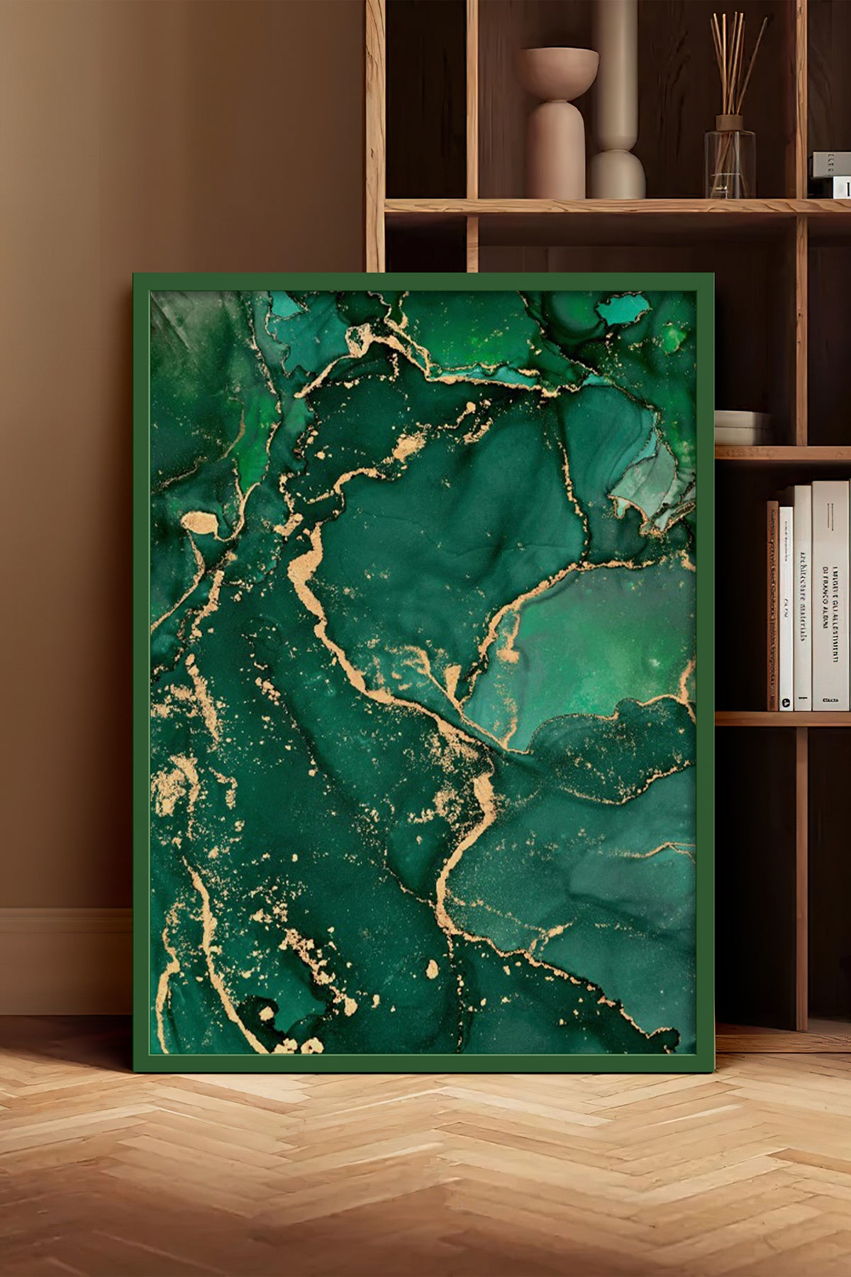HOMEPACK Ahşap Çerçeveli Tablo Çerçeveli Poster Sanatsal Modern Duvar Dekoru BEK-8270