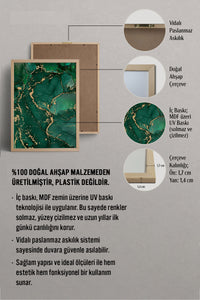 HOMEPACK Ahşap Çerçeveli Tablo Çerçeveli Poster Sanatsal Modern Duvar Dekoru BEK-8270